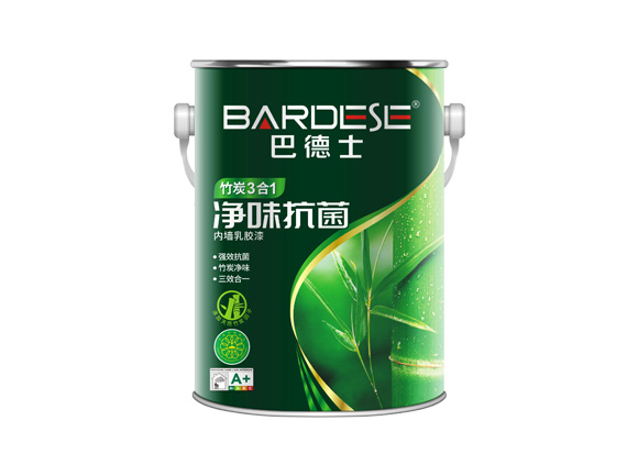 凈味抗菌竹炭3合1內墻乳膠漆
